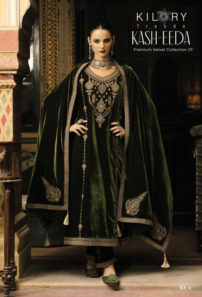 Kash Eeda Kilory Velvet Suits Manufacturer Ahmedabad