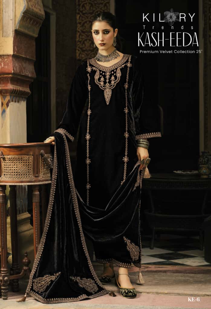 Kash Eeda Kilory Velvet Suits Manufacturer Ahmedabad