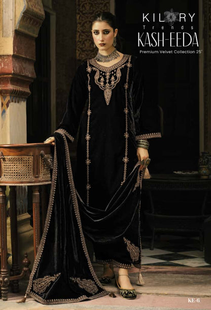 Kash Eeda Kilory Velvet Suits Manufacturer Ahmedabad