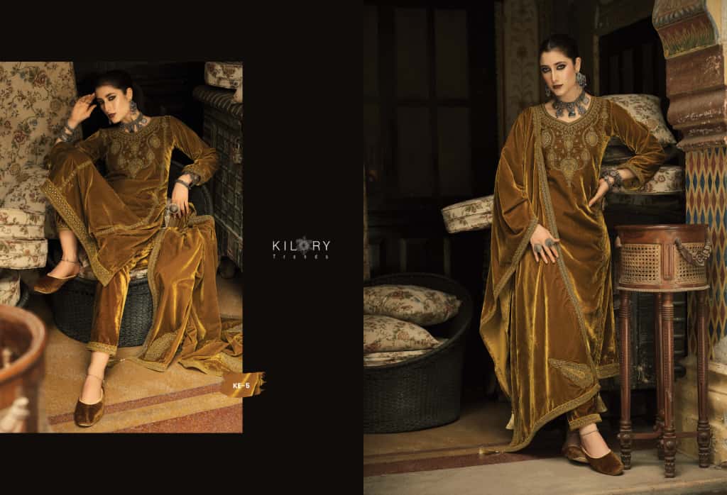 Kash Eeda Kilory Velvet Suits Manufacturer Ahmedabad