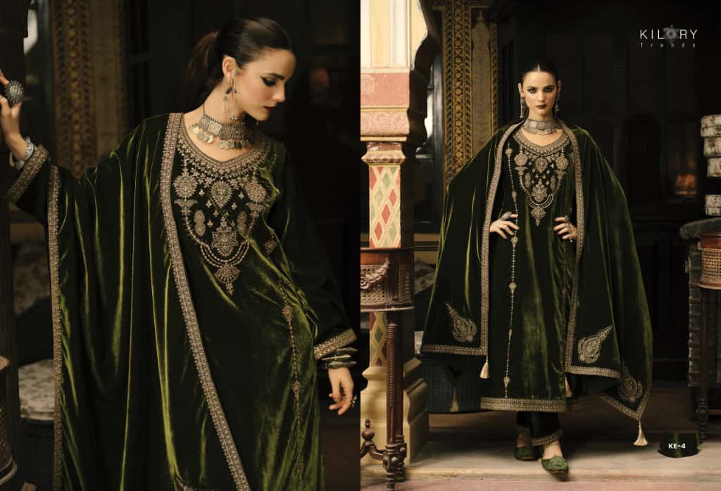 Kash Eeda Kilory Velvet Suits Manufacturer Ahmedabad
