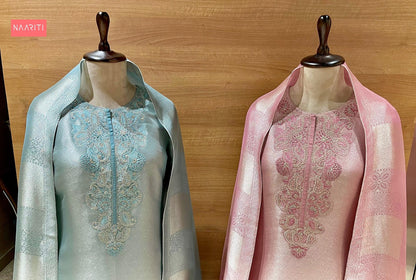 Kasha Naariti Tissue Silk Salwar Suits Manufacturer Gujarat