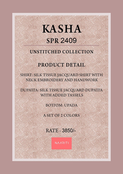 Kasha Naariti Tissue Silk Salwar Suits Manufacturer Gujarat