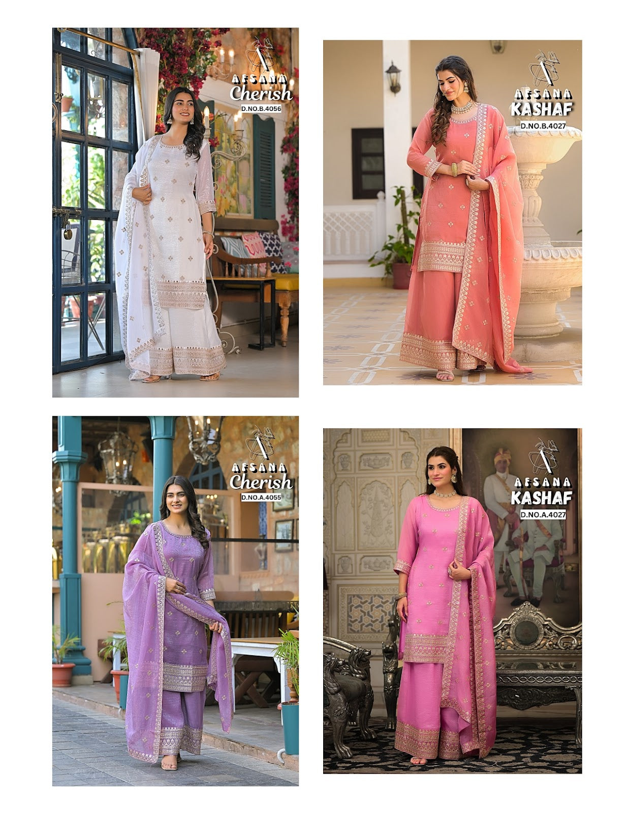 Kashaf Afsana Crush Readymade Plazzo Style Suits Wholesaler Gujarat