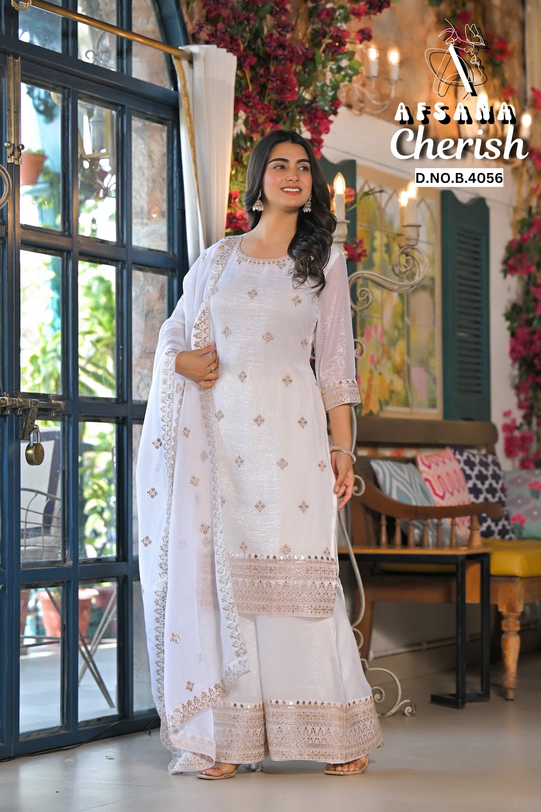 Kashaf Afsana Crush Readymade Plazzo Style Suits Wholesaler Gujarat