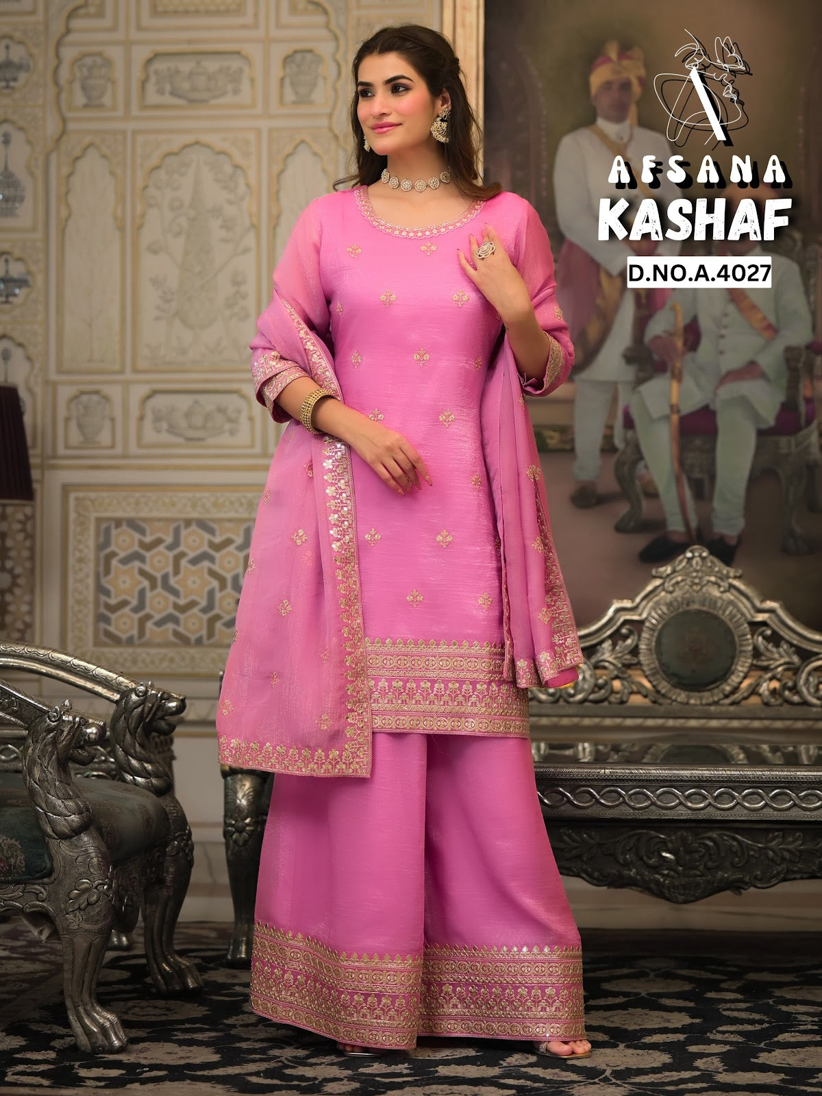Kashaf Afsana Crush Readymade Plazzo Style Suits Wholesaler Gujarat