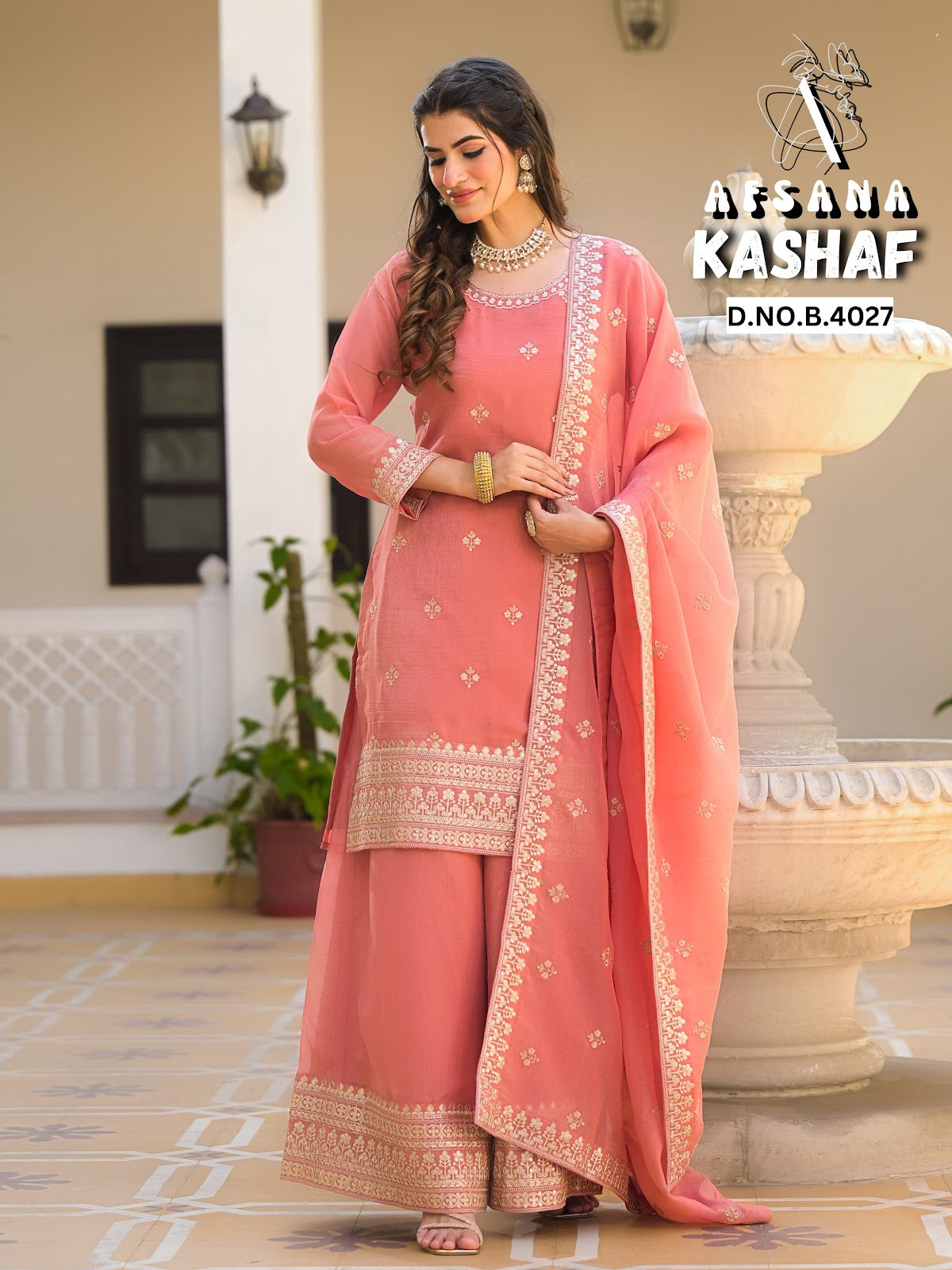 Kashaf Afsana Crush Readymade Plazzo Style Suits Wholesaler Gujarat
