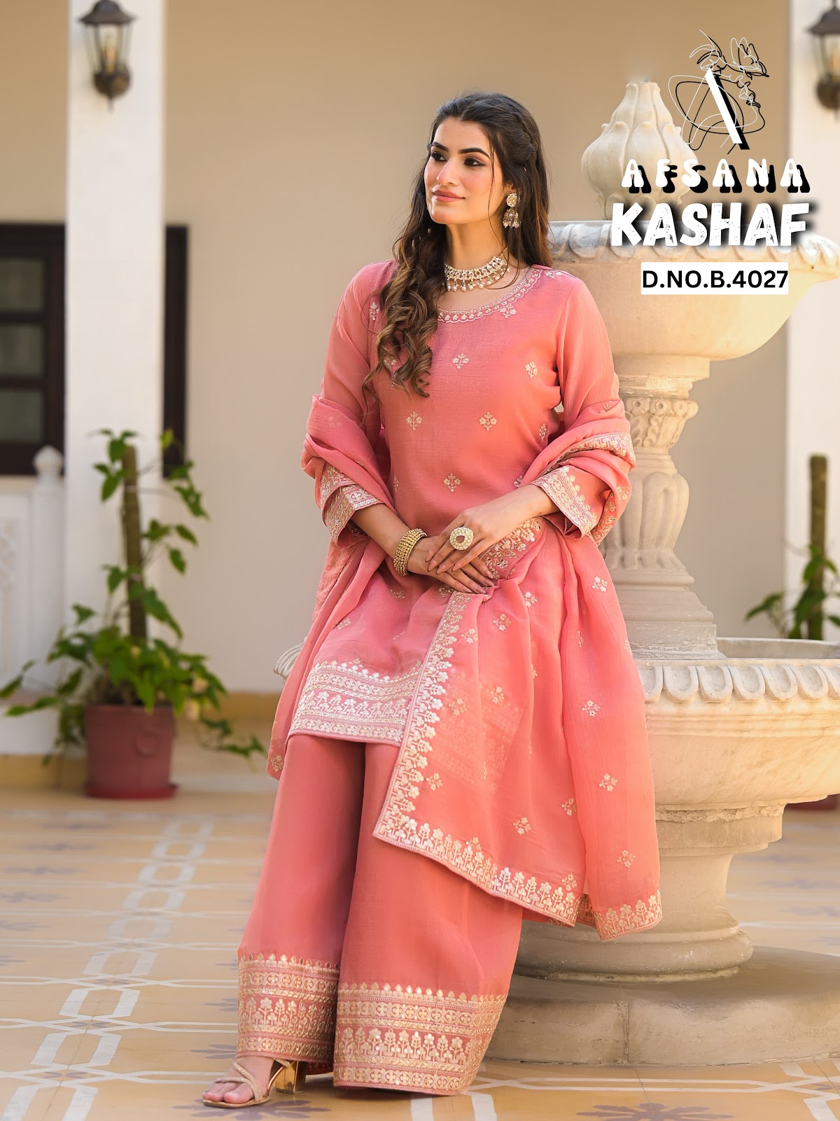 Kashaf Afsana Crush Readymade Plazzo Style Suits Wholesaler Gujarat