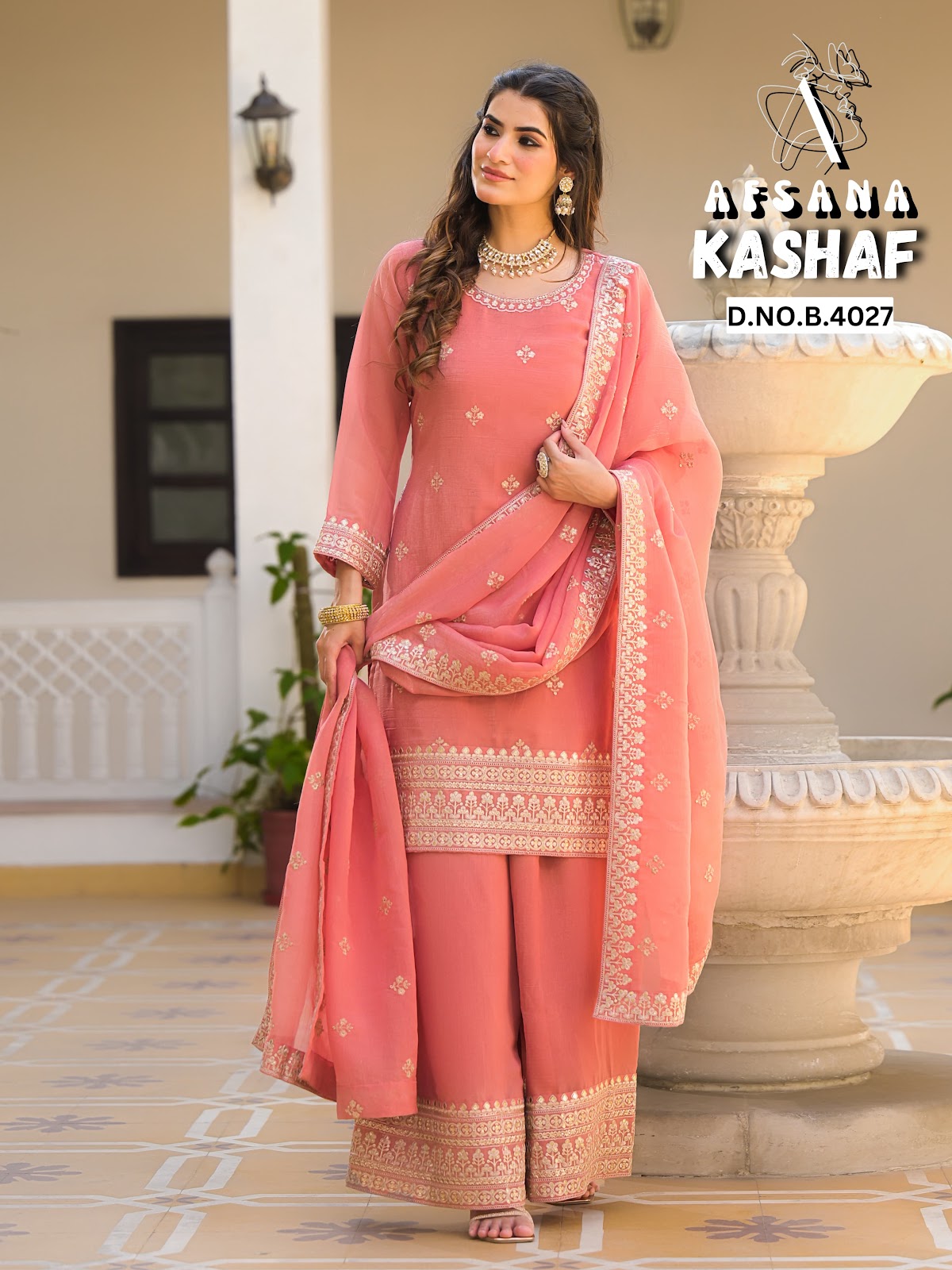 Kashaf Afsana Crush Readymade Plazzo Style Suits Wholesaler Gujarat