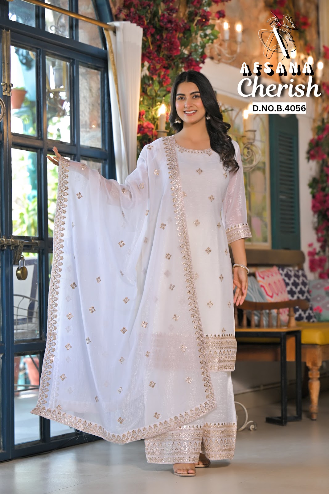 Kashaf Afsana Crush Readymade Plazzo Style Suits Wholesaler Gujarat
