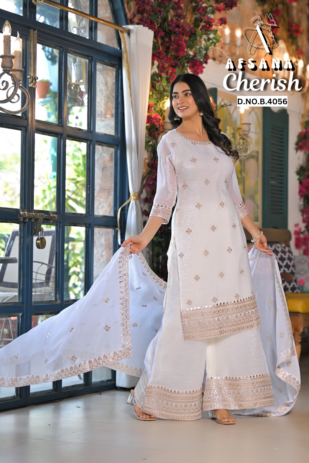 Kashaf Afsana Crush Readymade Plazzo Style Suits Wholesaler Gujarat