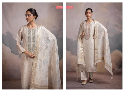Kashaf Naariti Tissue Silk Pant Style Suits Manufacturer Gujarat