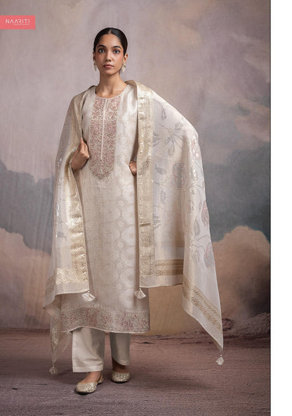 Kashaf Naariti Tissue Silk Pant Style Suits Manufacturer Gujarat