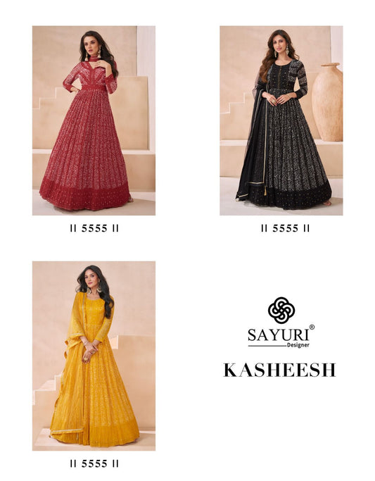 Kasheesh Sayuri Georgette Gown Dupatta Set Wholesaler Ahmedabad