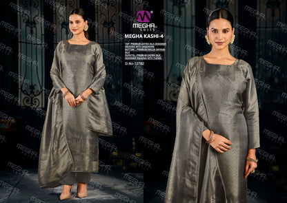 Kashi 4 Megha Zafira Silk Pant Style Suits Wholesale Rate
