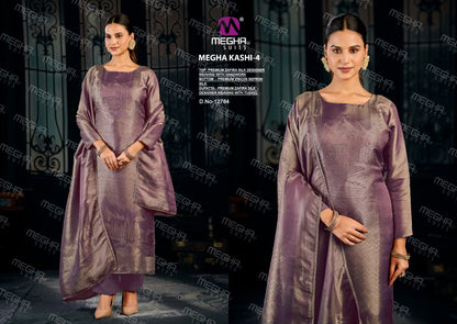 Kashi 4 Megha Zafira Silk Pant Style Suits Wholesale Rate