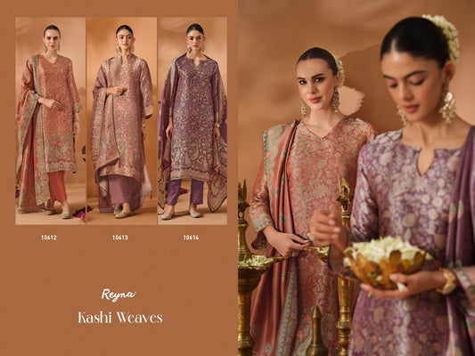 Kashi Weaves Reyna Kanjivaram Silk Pant Style Suits Exporter Gujarat
