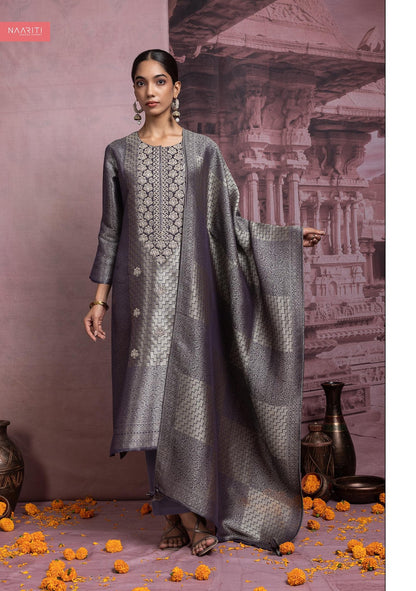 Kashifa Naariti Silk Jacquard Pant Style Suits Supplier India
