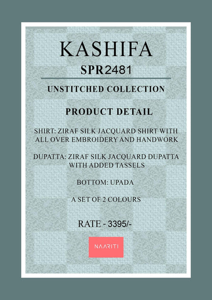 Kashifa Naariti Silk Jacquard Pant Style Suits Supplier India