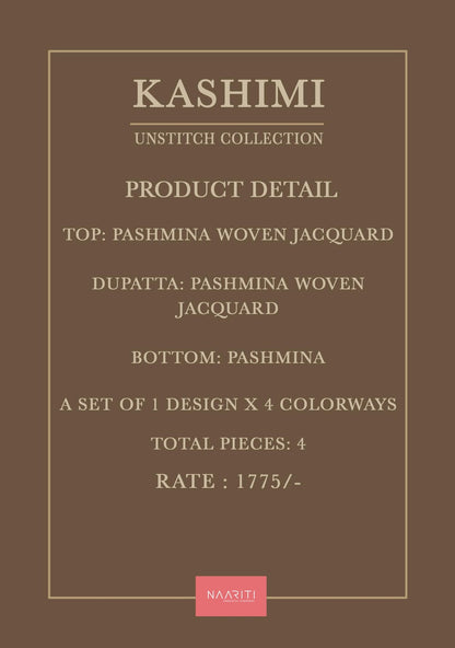 Kashimi Naariti Pashmina Suits Exporter