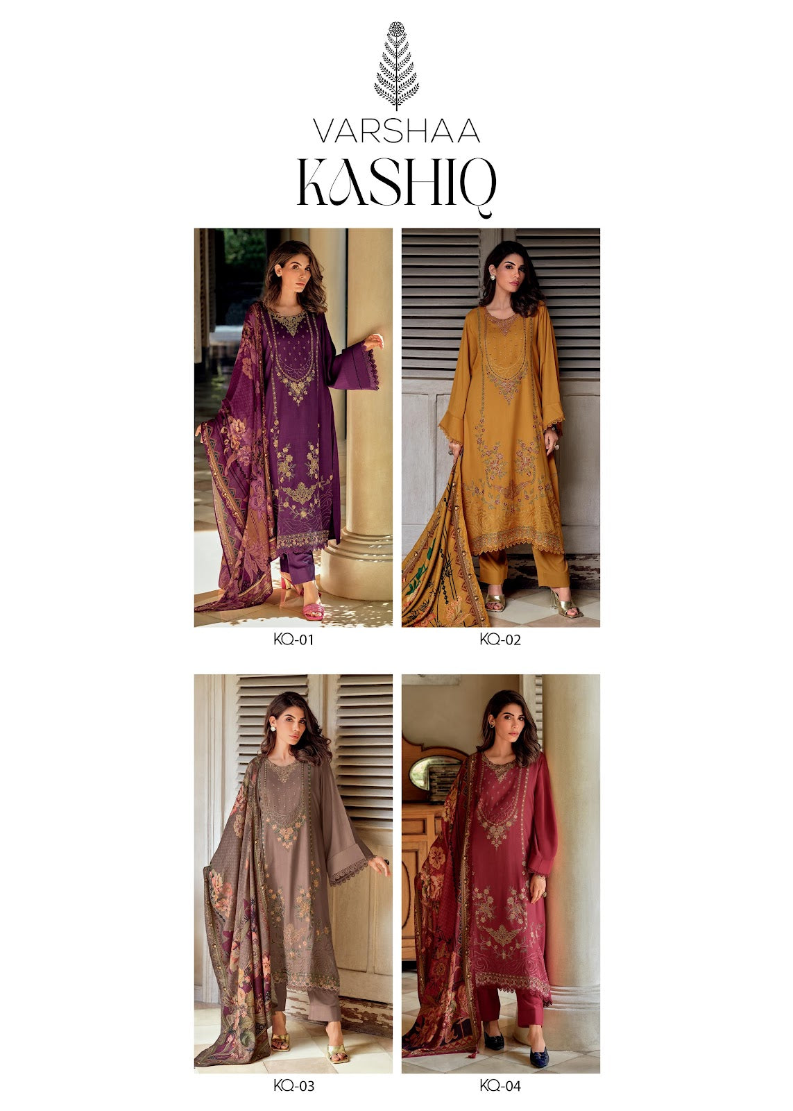 Kashiq Varsha Fashions Viscose Pashmina Suits Wholesaler