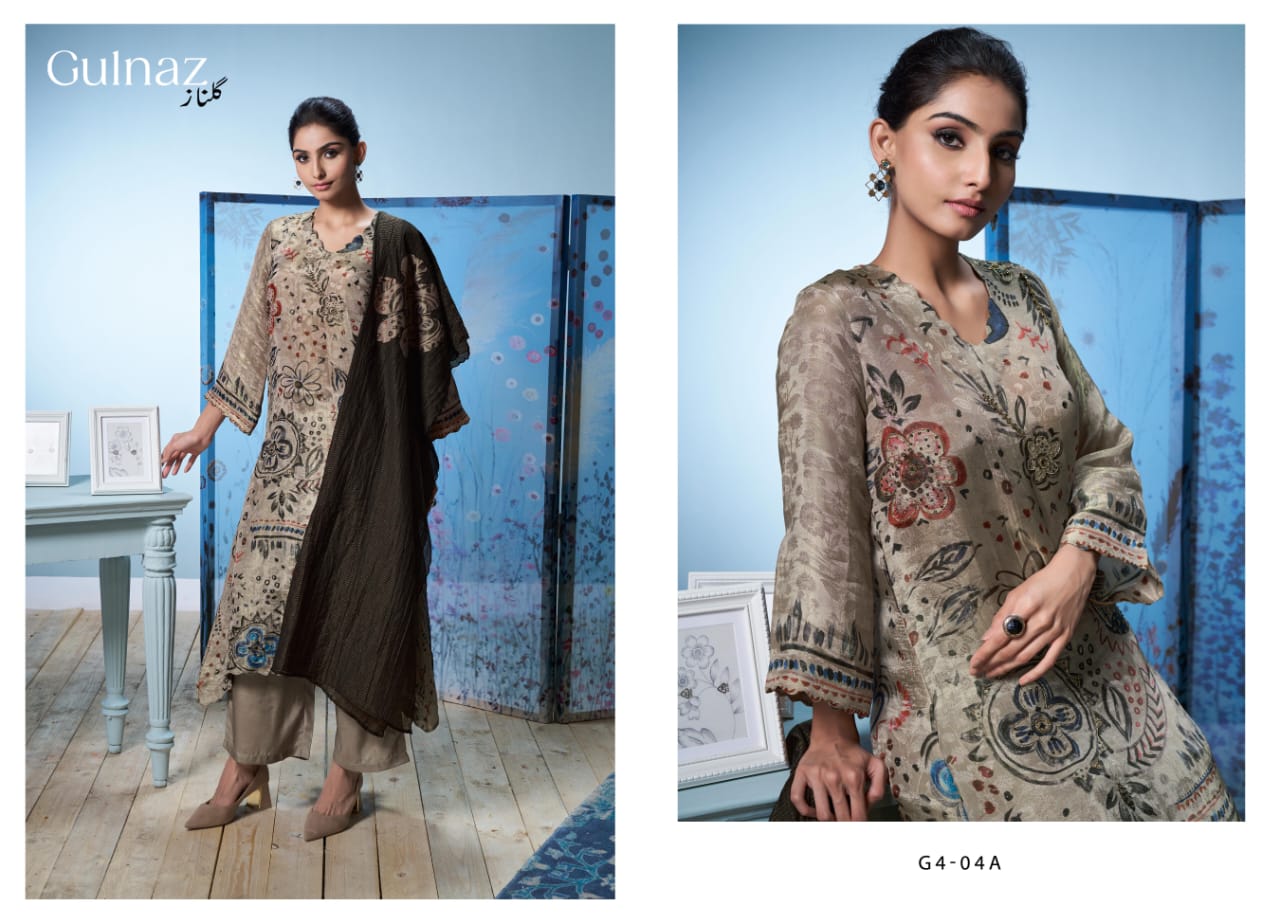 Kashish-G4 Tm Viscose Jacquard Pant Style Suits