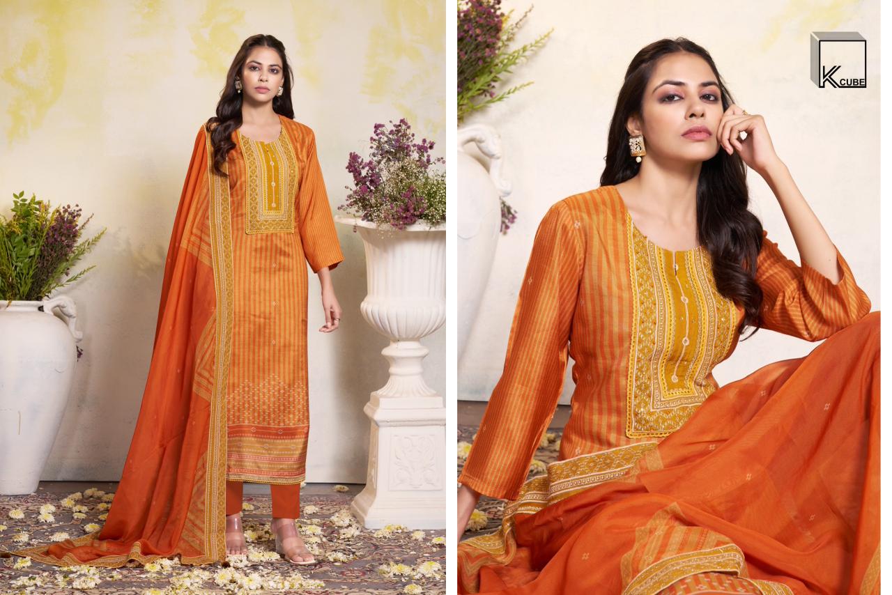 Kashish 2022 K Cube Muslin Silk Pant Style Suits Supplier