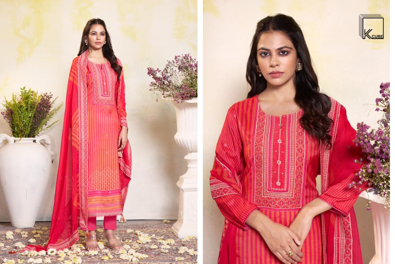 Kashish 2022 K Cube Muslin Silk Pant Style Suits Supplier