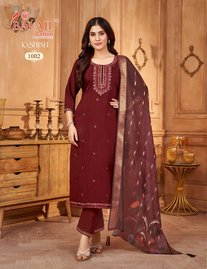Kashish Balaji Roman Readymade Pant Style Suits Supplier Ahmedabad