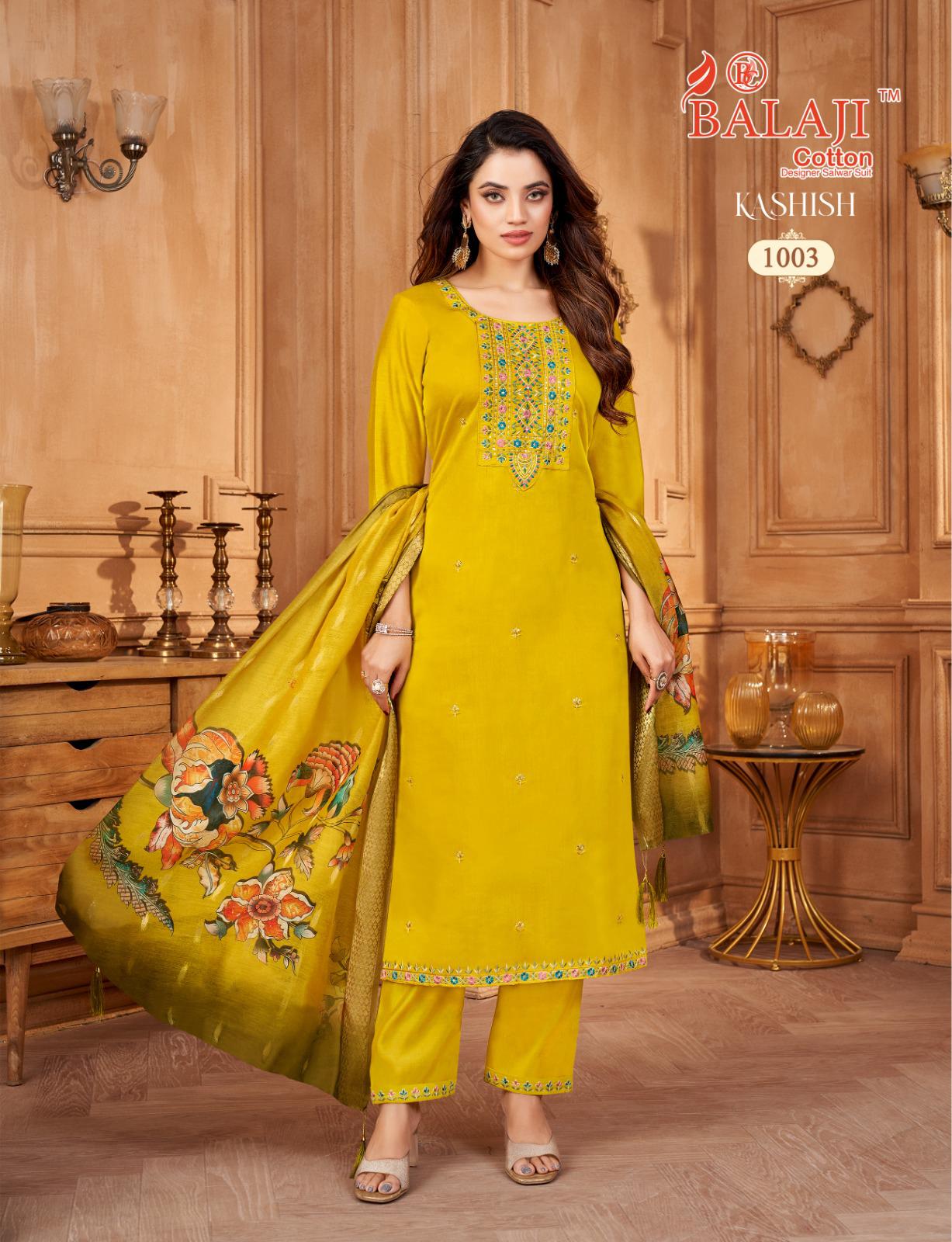 Kashish Balaji Roman Readymade Pant Style Suits Supplier Ahmedabad