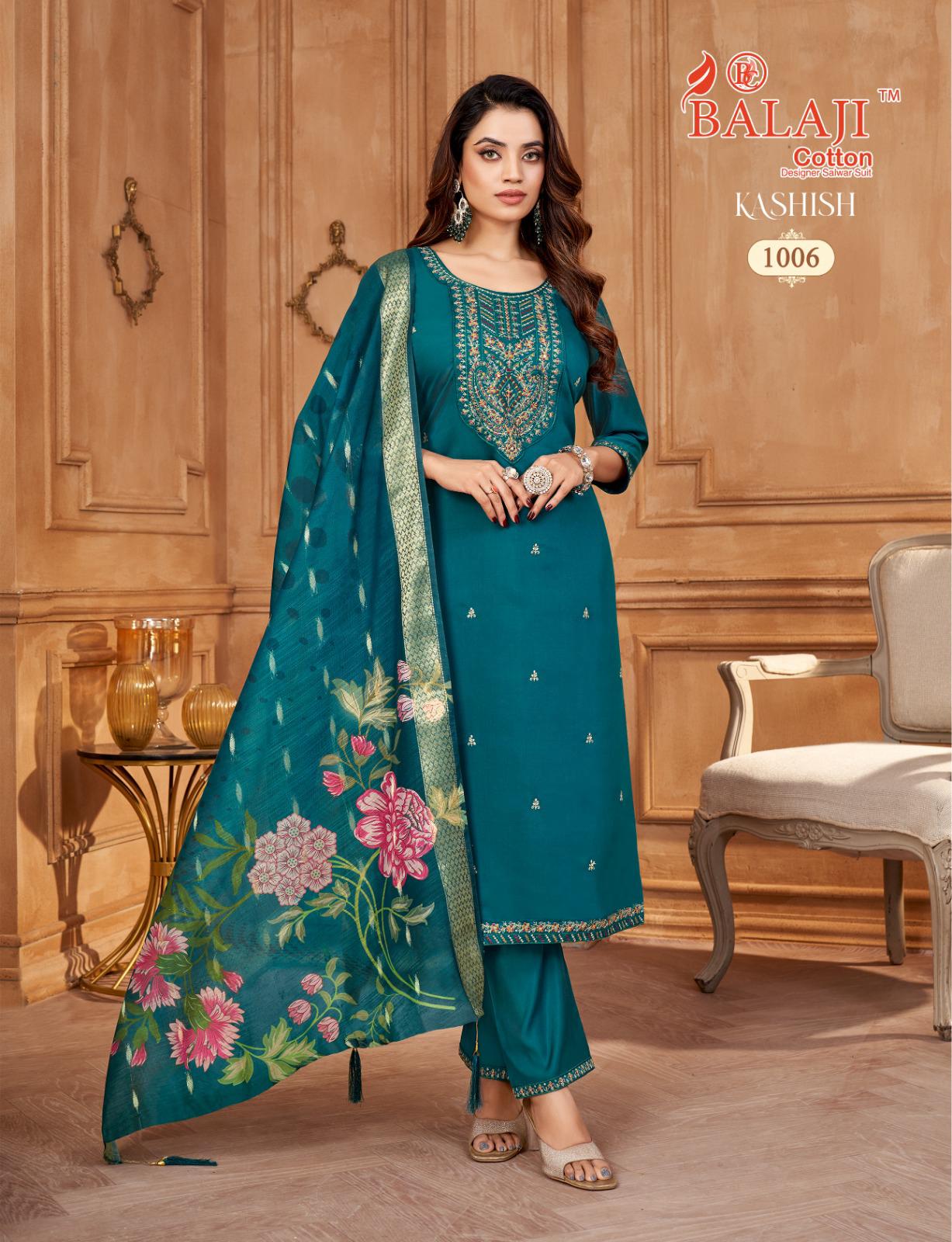 Kashish Balaji Roman Readymade Pant Style Suits Supplier Ahmedabad