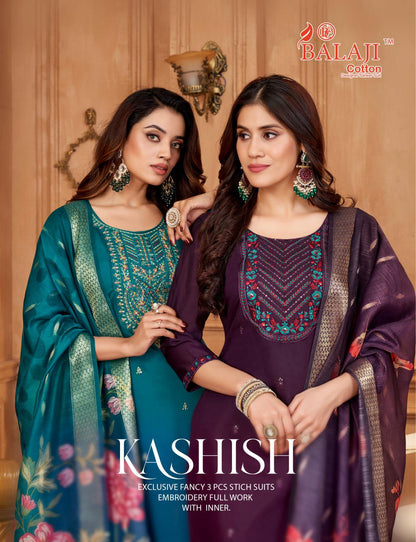 Kashish Balaji Roman Readymade Pant Style Suits Supplier Ahmedabad