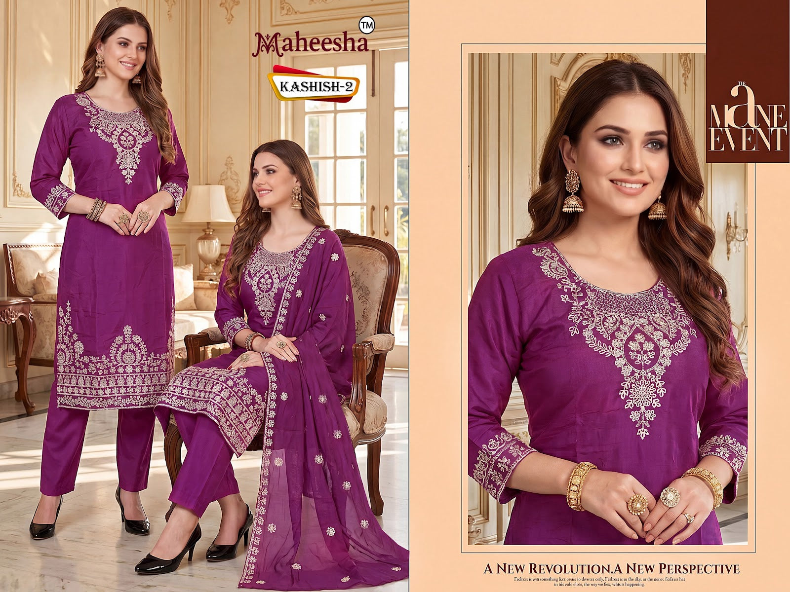 Kashish Maheesha Chanderi Readymade Pant Style Suits Wholesale Price