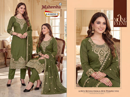 Kashish Maheesha Chanderi Readymade Pant Style Suits Wholesale Price