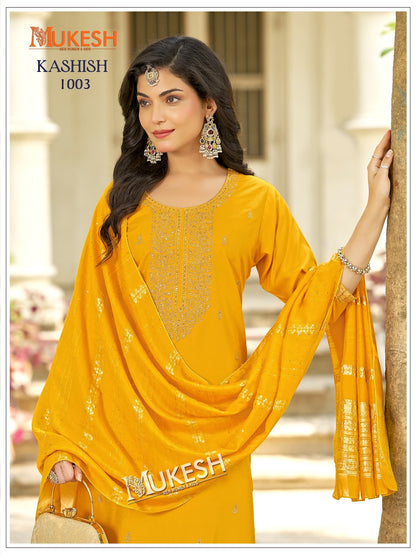 Kashish Mukesh Banwery Rayon 14Kg Readymade Sharara Suits Wholesaler India