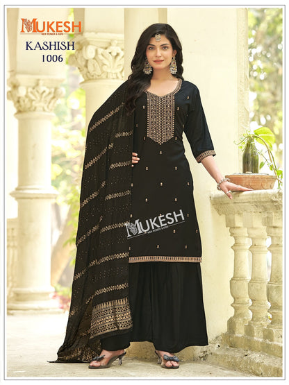 Kashish Mukesh Banwery Rayon 14Kg Readymade Sharara Suits Wholesaler India