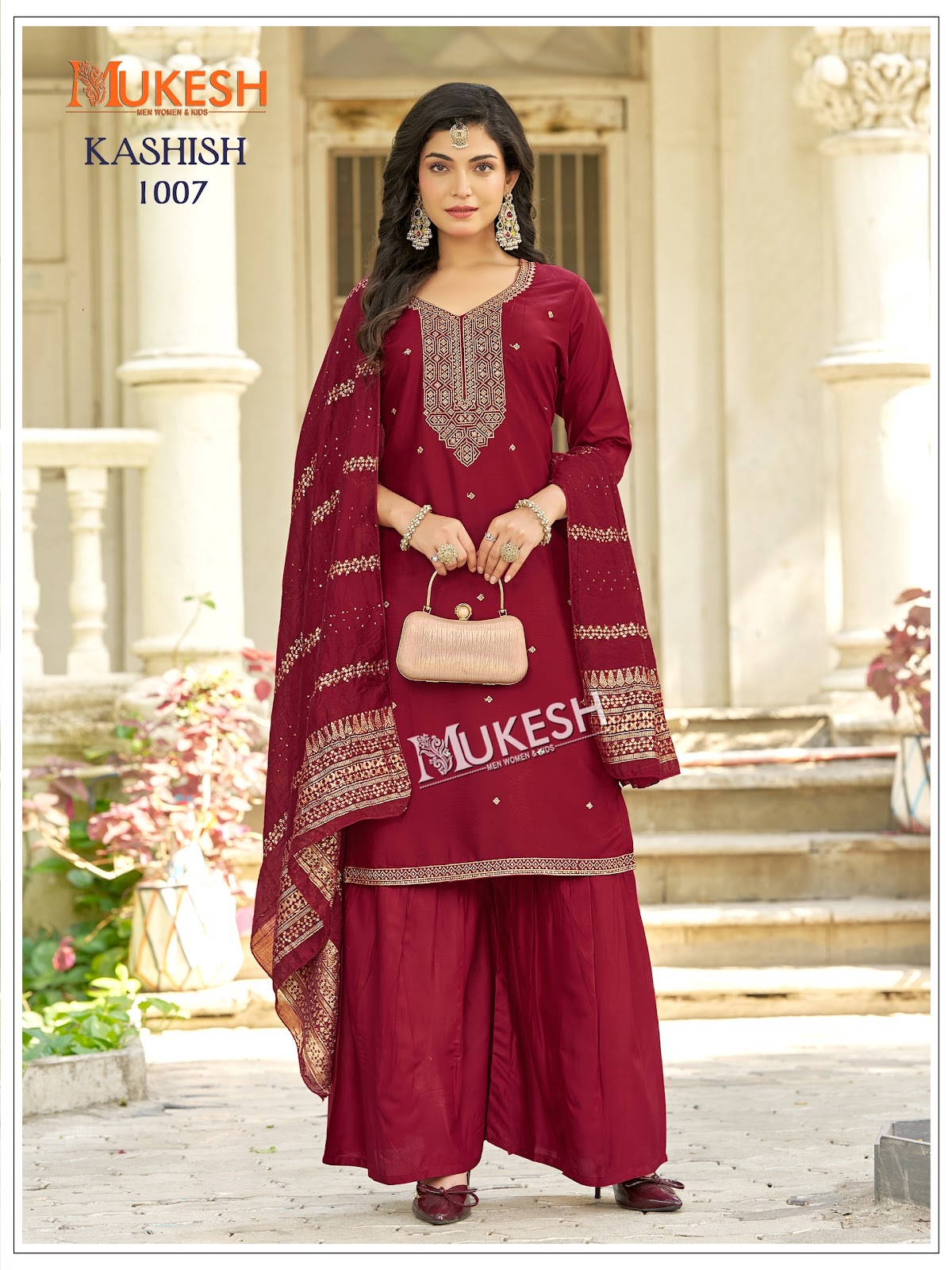 Kashish Mukesh Banwery Rayon 14Kg Readymade Sharara Suits Wholesaler India