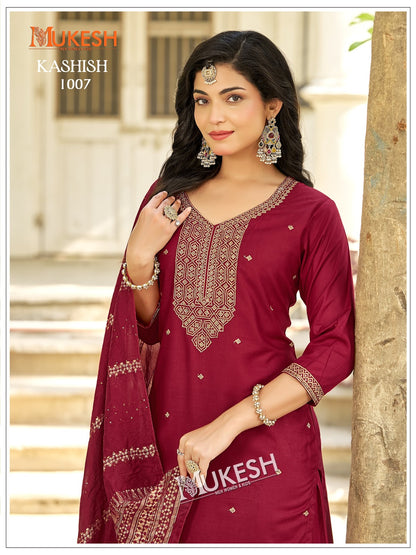 Kashish Mukesh Banwery Rayon 14Kg Readymade Sharara Suits Wholesaler India