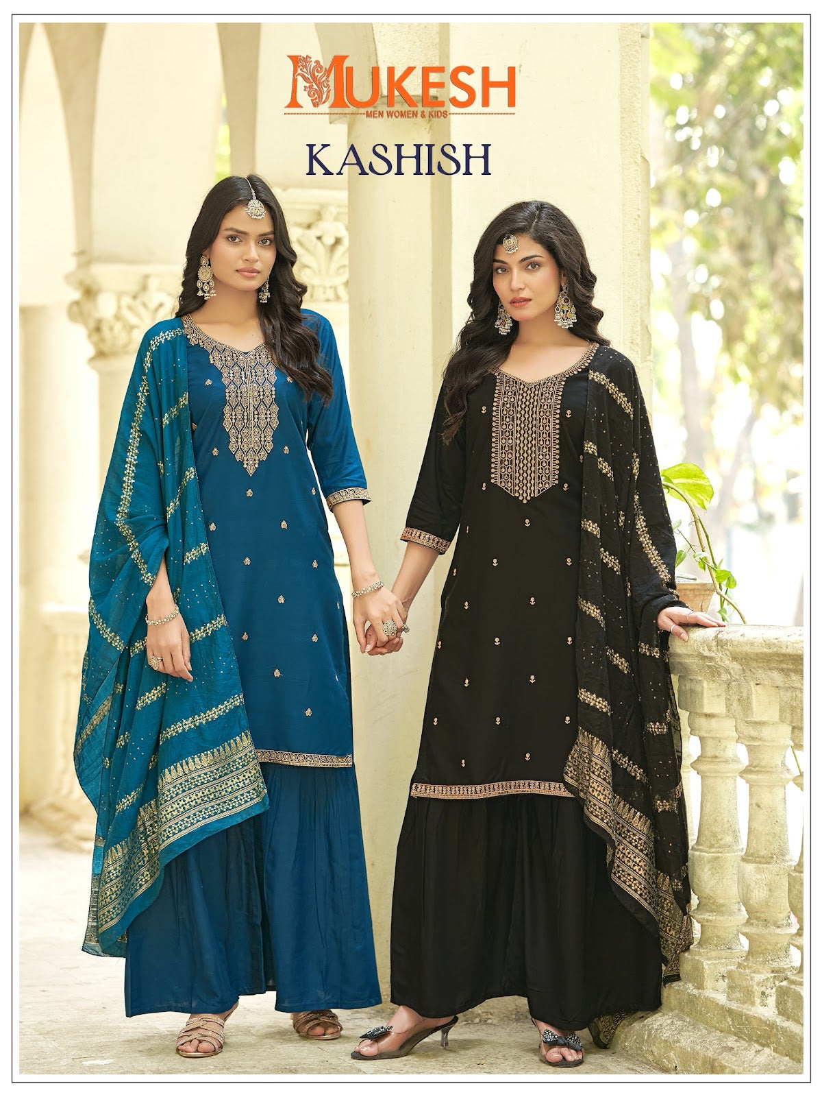 Kashish Mukesh Banwery Rayon 14Kg Readymade Sharara Suits Wholesaler India