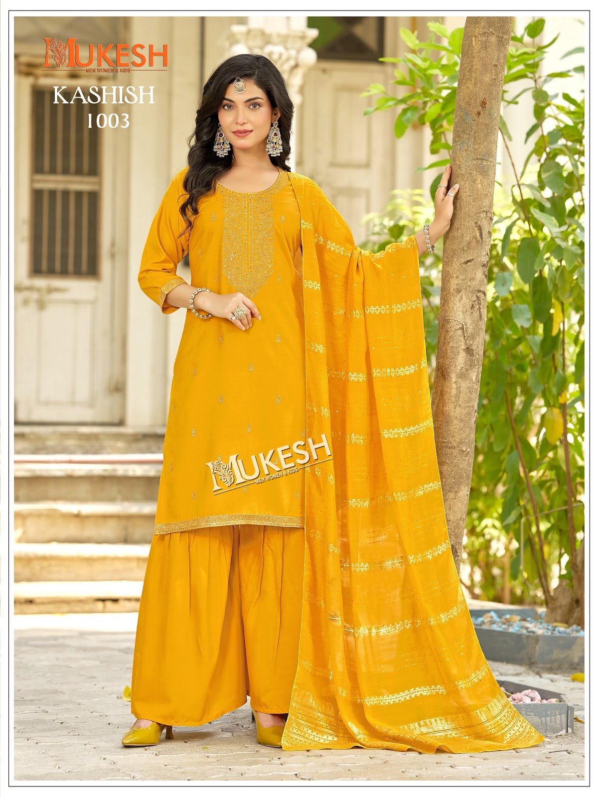 Kashish Mukesh Banwery Rayon 14Kg Readymade Sharara Suits Wholesaler India