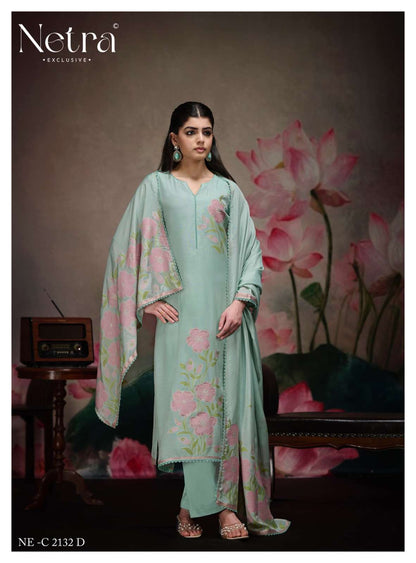 Kashish Netra Bemberg Pant Style Suits Wholesale Price