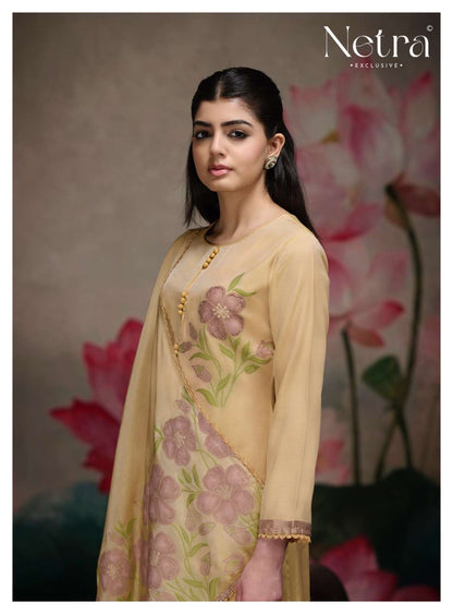 Kashish Netra Bemberg Pant Style Suits Wholesale Price