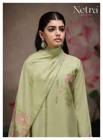 Kashish Netra Bemberg Pant Style Suits Wholesale Price