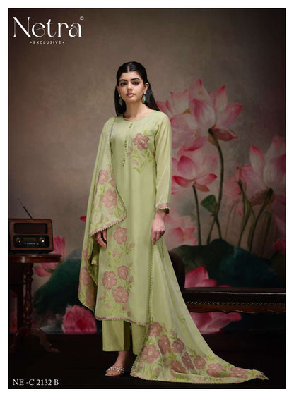 Kashish Netra Bemberg Pant Style Suits Wholesale Price