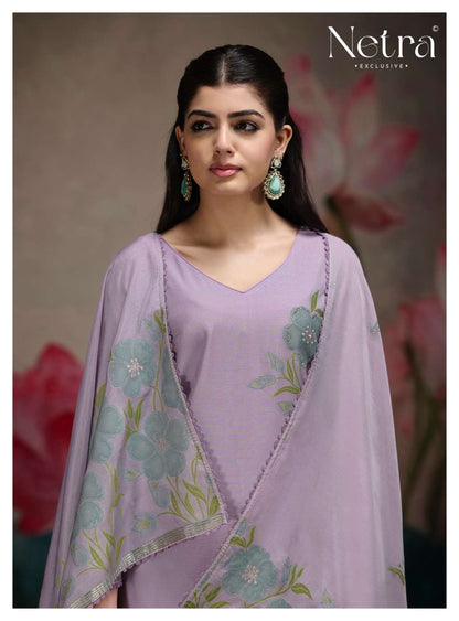 Kashish Netra Bemberg Pant Style Suits Wholesale Price