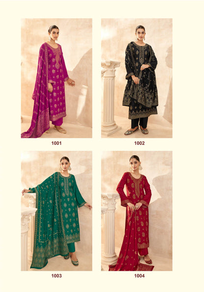 Kashish Pashmeena Vol 1 Suryajyoti Viscose Pant Style Suits Wholesaler Ahmedabad
