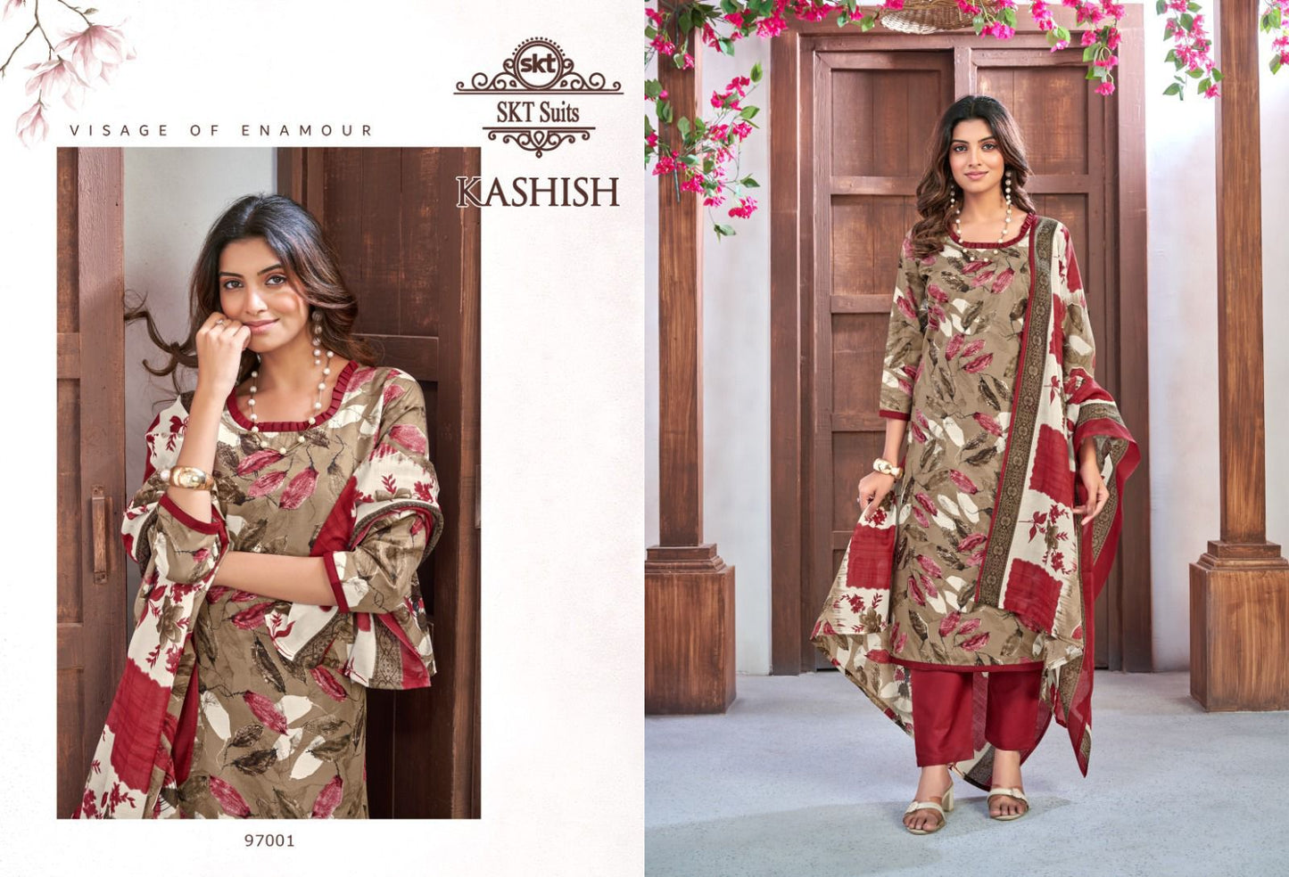 Kashish Skt Cotton Pant Style Suits Supplier