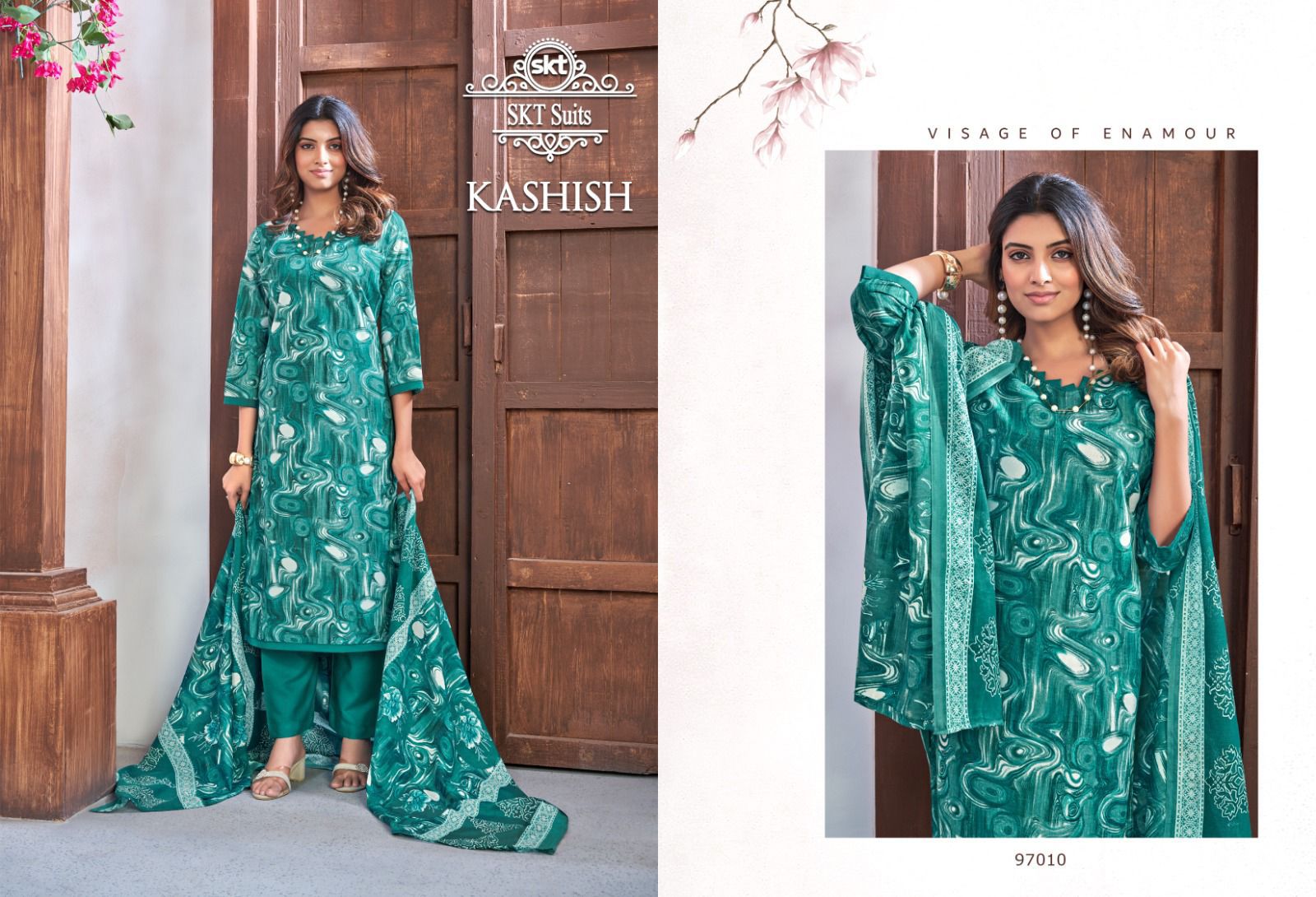 Kashish Skt Cotton Pant Style Suits Supplier