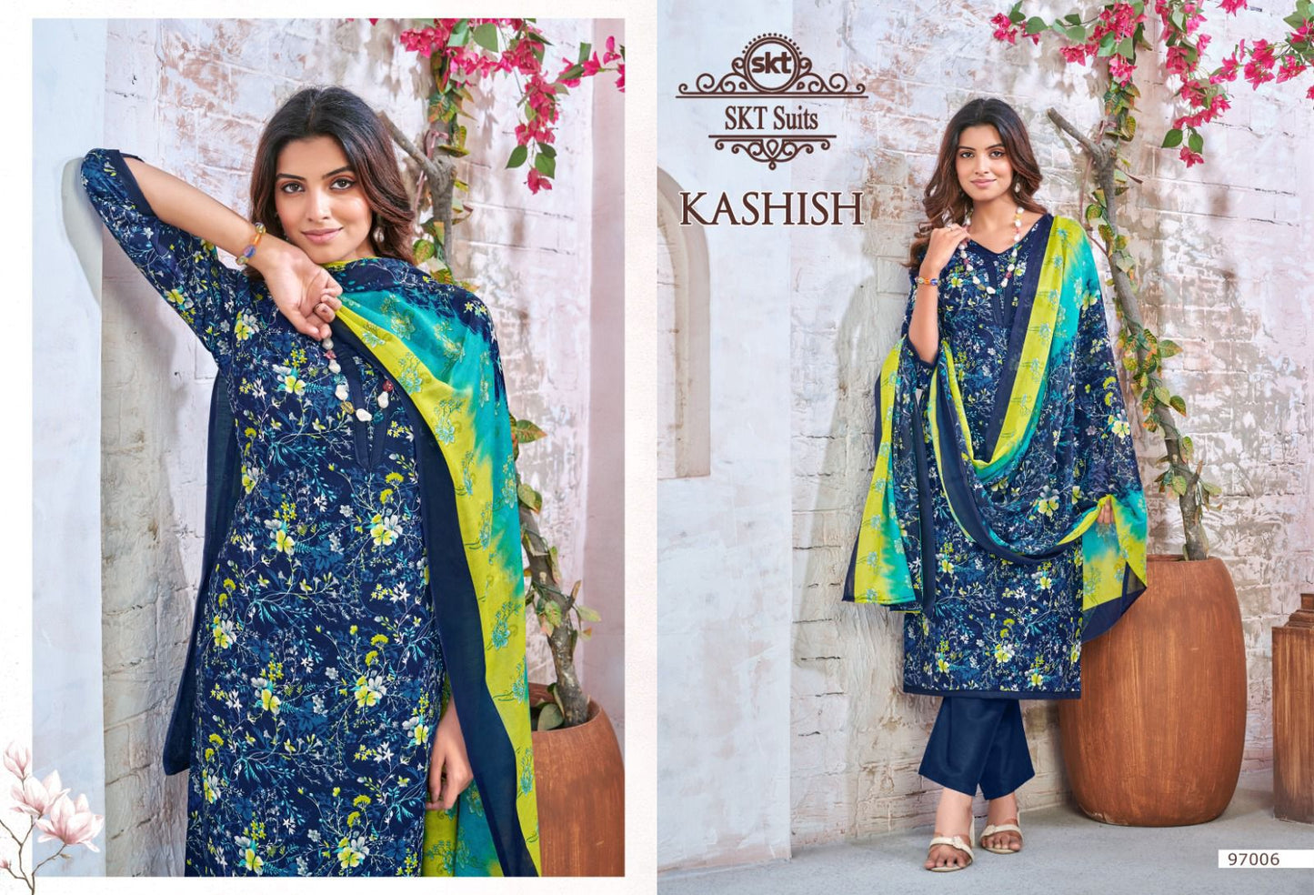 Kashish Skt Cotton Pant Style Suits Supplier