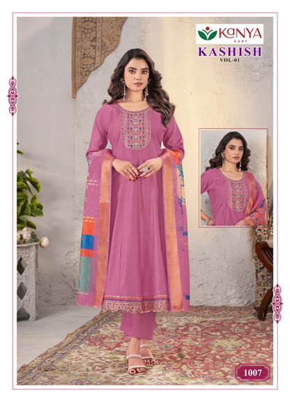 Kashish Vol 1 Kanya Kart Gadwal Readymade Anarkali Suits Supplier